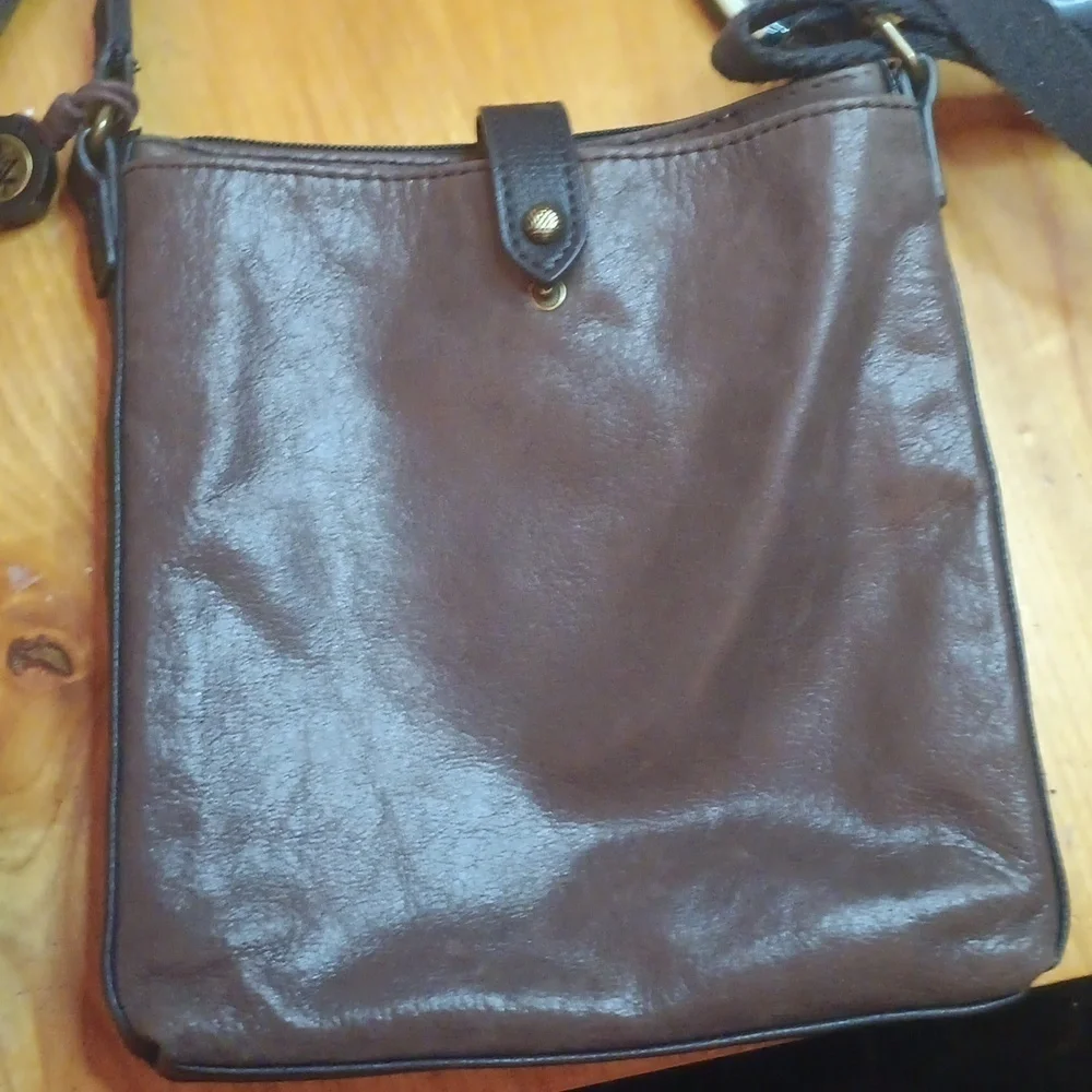 The Sak Brown Leather Crossbody Bag